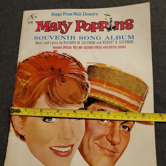 Songs From Walt Disneys Mary Poppins Soivenir Song Album Book - Picture 6 of 6